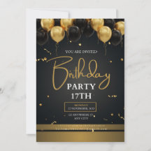 Birthday invitation card edit able 