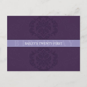 BIRTHDAY INVITATION :: finesse 3 Postcard