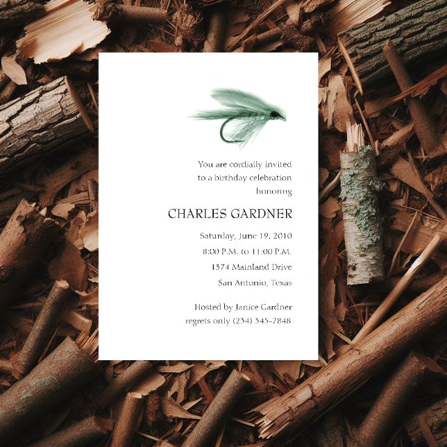 Birthday Invitation Fly Fishing (Creator Uploaded)