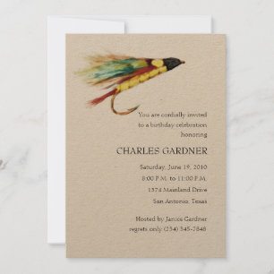 Birthday Invitation Fly Fishing