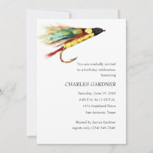 Birthday Invitation Fly Fishing