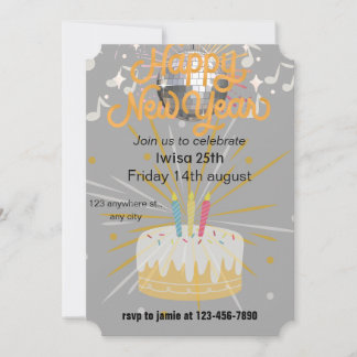 Birthday invitation for adults