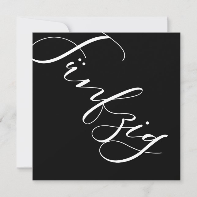 Birthday Invitation (including envelope) (Front)