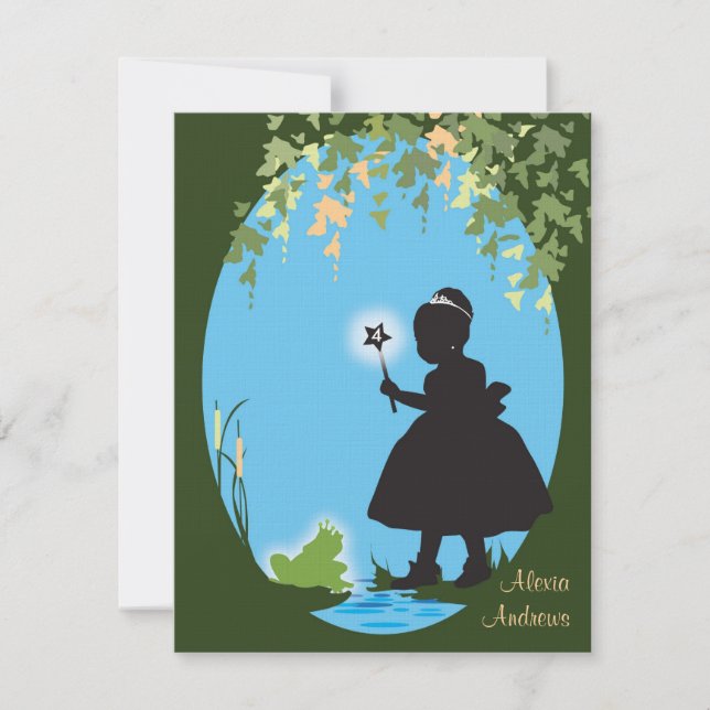 Birthday Invitation - Princess & Frog (Front)