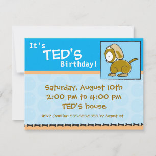 Birthday Invitation Puppy