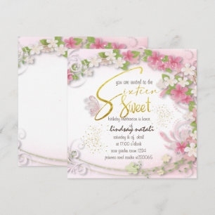 Birthday Invitation Sixteen Per Year