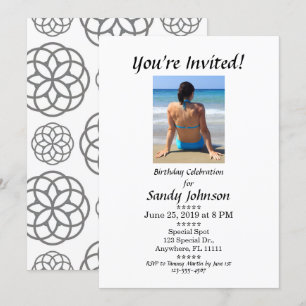 Birthday Invitation You're Invited Custom Adult