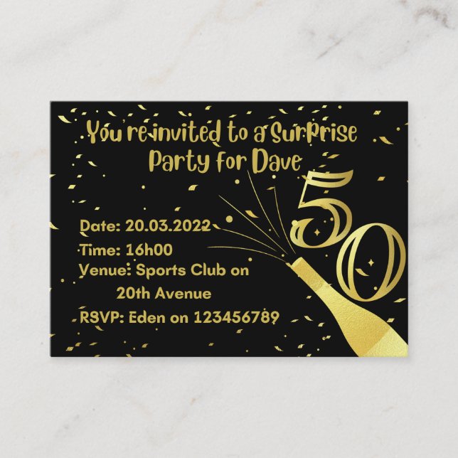 Birthday Invitations (Front)