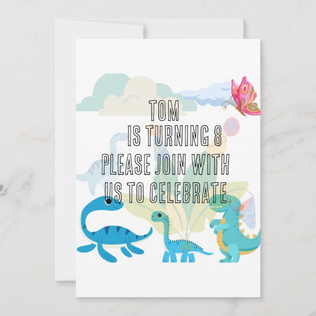 Birthday invitations card (Front)