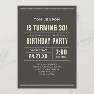 Birthday Invitations for Adults
