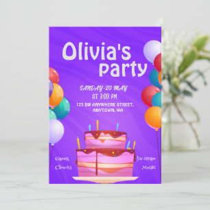 Birthday Invitations for Boys and Girls 