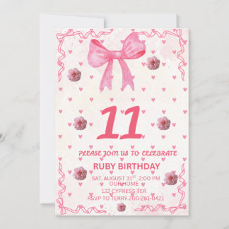 Birthday invite