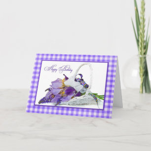 Birthday Iris Basket Card
