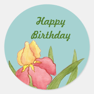 Birthday Iris Sticker