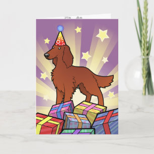 Birthday Irish / English / Gordon / R&W Setter Card