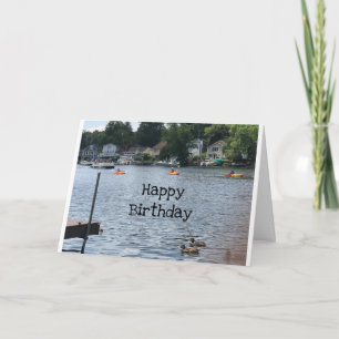 BIRTHDAY IS AS GREAT AS A DAY AT THE LAKE CARD
