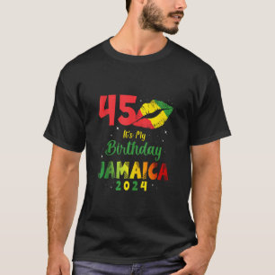 Birthday Jamaica Girl 45th Birthday 2024 Jamaica V T-Shirt