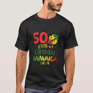 Birthday Jamaica Girl 50th Birthday 2024 Jamaica T T-Shirt