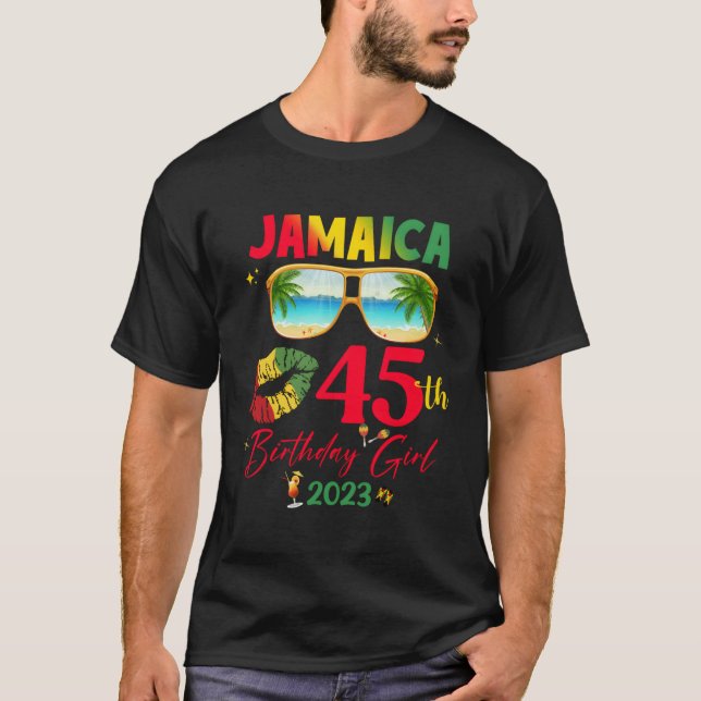 Birthday Jamaica Girl 50Th Party Jamaican Trip T-Shirt (Front)