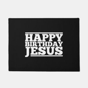 Birthday Jesus Christmas Doormat