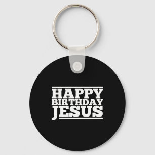 Birthday Jesus Christmas Key Ring