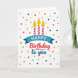 Birthday Joyful Candles Card