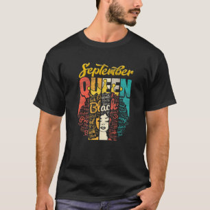 Birthday Junenth Queen Born In September Girls Wom T-Shirt