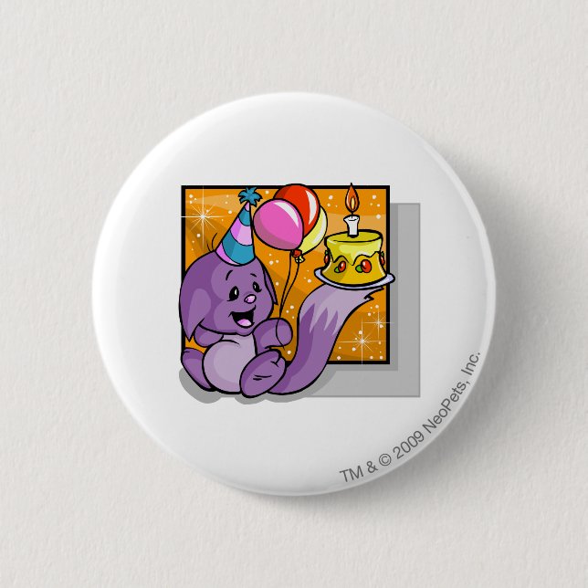 Birthday Kacheek 6 Cm Round Badge (Front)