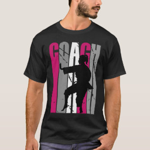 Birthday Karate Pink Coach Womens Retro Daughter C T-Shirt