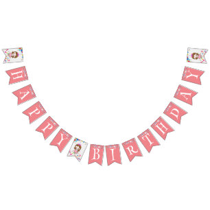 Birthday kawaii princess rainbow unicorn magical bunting