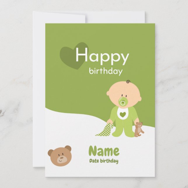 Birthday kids Card (Front)