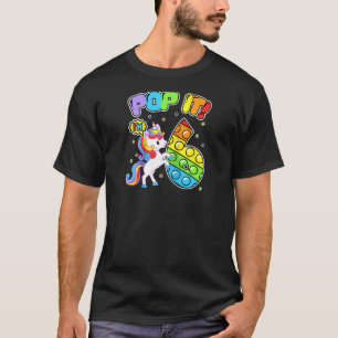 Birthday Kids Pop It I'm 6 Years Old 6th Birthday T-Shirt