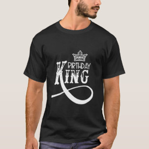 Birthday King with Crown birthday celebration T-Shirt