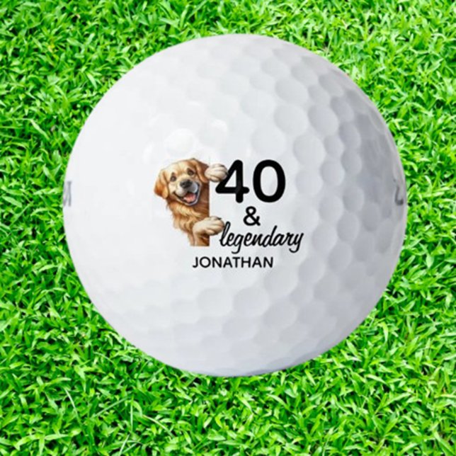 Birthday  Labrador gift Golf Balls (Celebrate a birthday with Labrador-themed golf balls—thoughtful, unique gifts for dog lovers wh)