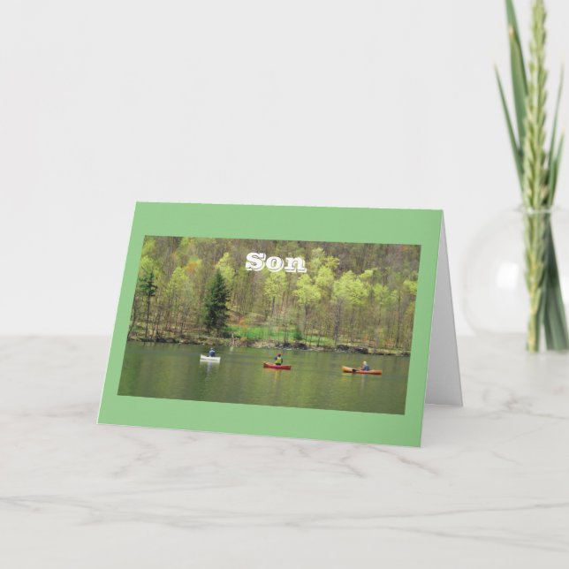 BIRTHDAY LAKE STYLE - FOR YOU **SON** CARD (Front)