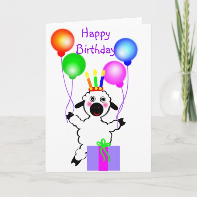 Birthday Lamb Card (Front)