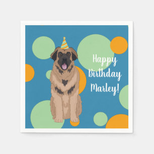 Birthday Leonberger Napkin