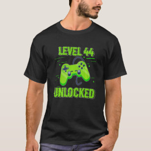 Birthday  Level 44 Unlocked Video Games Controller T-Shirt