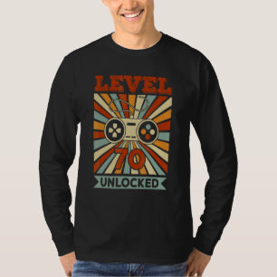 Birthday Level 70 Unlocked Video Game Birthday Men T-Shirt