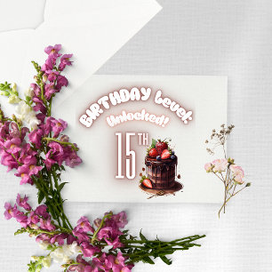 Birthday level unlocked kids birthday card
