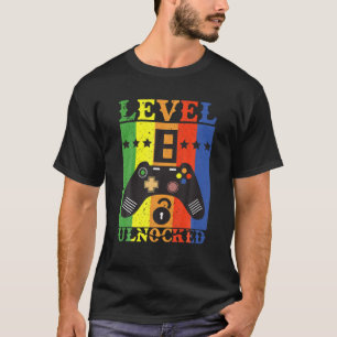 Birthday Level Up 8Th Birthday Gamer, Cool Level 8 T-Shirt