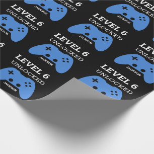 Birthday Level Up Gamer Video Game Personalised Wrapping Paper