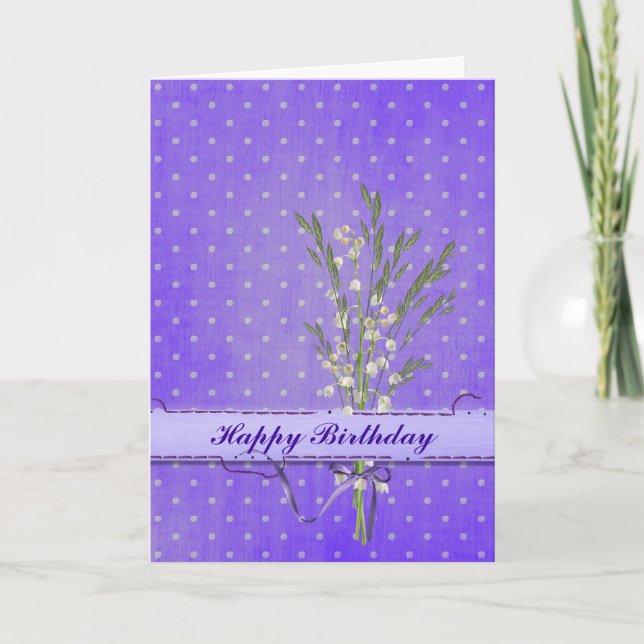 Birthday Lilies Card (Front)