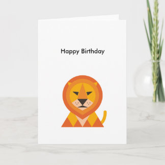 Birthday Lion Card