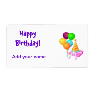 Birthday Lollipop Tags Party Favours Wrapper Label