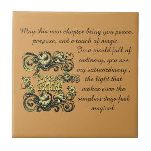 BIRTHDAY LOVE GIFT MOM DAD SISTER DAUGHTER BROTHER CERAMIC TILE