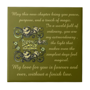 BIRTHDAY LOVE GIFT MOM DAD SISTER DAUGHTER BROTHER CERAMIC TILE