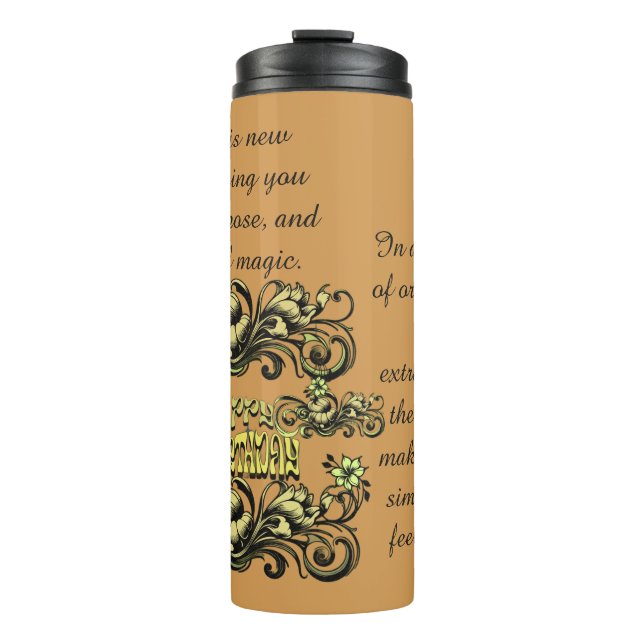 BIRTHDAY LOVE GIFT MOM DAD SISTER DAUGHTER BROTHER THERMAL TUMBLER (Front)
