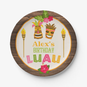 Birthday Luau - Paper Plate - Boy
