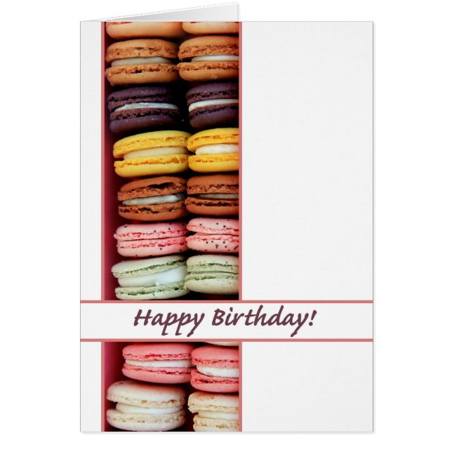 Birthday Macaron Card (Front)